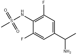 N-[4-(1-aminoethyl)-2,6-difluorophenyl]Methanesulfonamide 구조식 이미지
