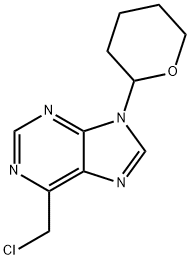 6-chloromethyl-9-(tetrahydro-2H-pyran-2-yl)purine Structure