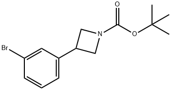 tert-butyl 3-(3-bromophenyl)azetidine-1-carboxylate 구조식 이미지