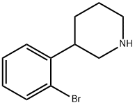 3-(2-BROMOPHENYL)PIPERIDINE Structure