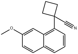 1-(7-Methoxy-1-naphthyl)cyclobutanecarbonitrile Structure