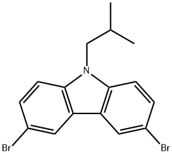 3,6-dibromo-9-(2-methylpropyl)carbazole Structure