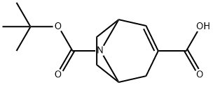 8-AZA-BICYCLO[3.2.1]OCT-2-ENE-3,8-DICARBOXYLIC ACID 8-TERT-BUTYL ESTER Structure