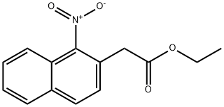 ethyl 2-(1-nitronaphthalen-2-yl)acetate Structure