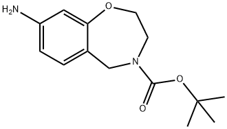 tert-butyl 8-amino-2,3,4,5-tetrahydro-1,4-benzoxazepine-4-carboxylate Structure