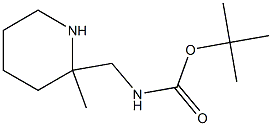 tert-butyl ((2-methylpiperidin-2-yl)methyl)carbamate Structure