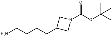 tert-butyl 3-(4-aminobutyl)azetidine-1-carboxylate Structure