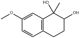 1,2-Naphthalenediol, 1,2,3,4-tetrahydro-7-methoxy-1-methyl- 구조식 이미지