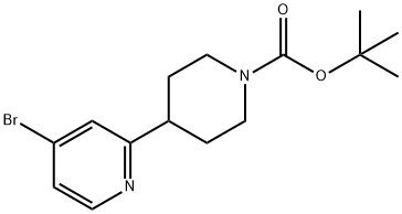 4-Bromo-2-(N-Boc-piperidin-4-yl)pyridine Structure