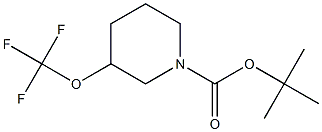 tert-butyl 3-(trifluoromethoxy)piperidine-1-carboxylate Structure