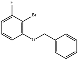 Benzene, 2-bromo-1-fluoro-3-(phenylmethoxy)- Structure