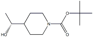 tert-butyl (R)-4-(1-hydroxyethyl)piperidine-1-carboxylate Structure