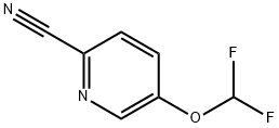 5-(difluoromethoxy)pyridine-2-carbonitrile 구조식 이미지