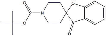 Spiro[benzofuran-2(3H),4'-piperidine]-1'-carboxylic acid, 3-oxo-, 1,1-dimethylethyl ester Structure