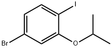 4-Bromo-1-iodo-2-isopropoxybenzene 구조식 이미지