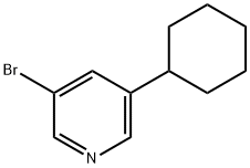 3-Bromo-5-(cyclohexyl)pyridine Structure