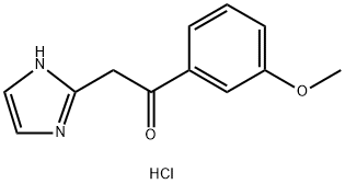 2-(1H-imidazol-2-yl)-1-(3-methoxyphenyl)ethan-1-one hydrochloride 구조식 이미지