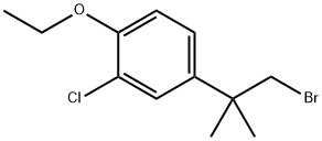 4-(1-Bromo-2-methyl-2-propanyl)-2-chloro-1-ethoxybenzene Structure