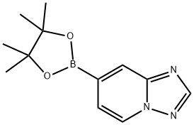 7-(4,4,5,5-tetramethyl-1,3,2-dioxaborolan-2-yl)-[1,2,4]triazolo[1,5-a]pyridine 구조식 이미지