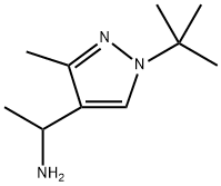 1-(1-tert-butyl-3-methyl-1H-pyrazol-4-yl)ethan-1-amine Structure