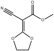 methyl 2-cyano-2-(1,3-dioxolan-2-ylidene)acetate 구조식 이미지