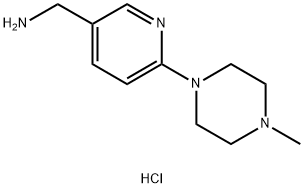 (6-(4-Methylpiperazin-1-yl)pyridin-3-yl)methanaminedihydrochloride Structure