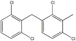 Benzene,1,3-dichloro-4-[(2,6-dichlorophenyl)methyl]-2-methyl- Structure