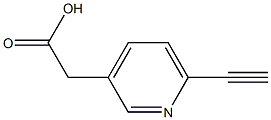 2-(6-ethynylpyridin-3-yl)acetic acid Structure