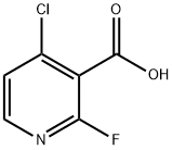 4-Chloro-2-fluoropyridine-3-carboxylic acid 구조식 이미지