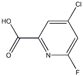 4-chloro-6-fluoropicolinic acid Structure