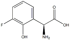 (2S)-2-AMINO-2-(3-FLUORO-2-HYDROXYPHENYL)ACETIC ACID Structure