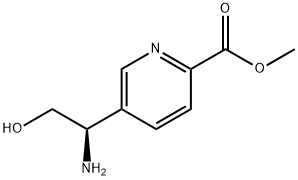 METHYL 5-((1R)-1-AMINO-2-HYDROXYETHYL)PYRIDINE-2-CARBOXYLATE Structure