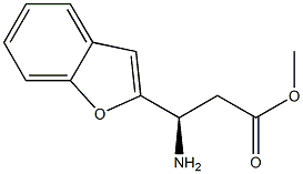METHYL (3R)-3-AMINO-3-(1-BENZOFURAN-2-YL)PROPANOATE Structure