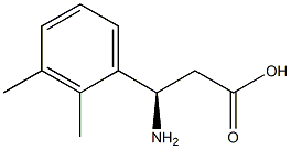 (3R)-3-AMINO-3-(2,3-DIMETHYLPHENYL)PROPANOIC ACID Structure