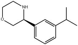 (3S)-3-[3-(METHYLETHYL)PHENYL]MORPHOLINE 구조식 이미지