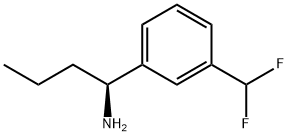 (1S)-1-[3-(DIFLUOROMETHYL)PHENYL]BUTYLAMINE Structure