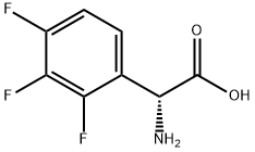 (2R)-2-AMINO-2-(2,3,4-TRIFLUOROPHENYL)ACETIC ACID Structure