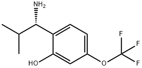 2-((1S)-1-AMINO-2-METHYLPROPYL)-5-(TRIFLUOROMETHOXY)PHENOL Structure