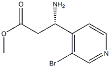 METHYL (3S)-3-AMINO-3-(3-BROMO(4-PYRIDYL))PROPANOATE Structure