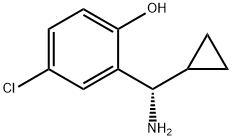 2-((1S)AMINOCYCLOPROPYLMETHYL)-4-CHLOROPHENOL Structure