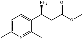 METHYL (3S)-3-AMINO-3-(2,6-DIMETHYL(3-PYRIDYL))PROPANOATE 구조식 이미지