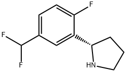 (2S)-2-[5-(DIFLUOROMETHYL)-2-FLUOROPHENYL]PYRROLIDINE Structure