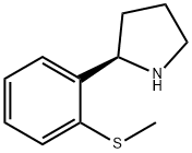 (2R)-2-[2-(methylsulfanyl)phenyl]pyrrolidine Structure