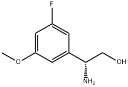(R)-2-amino-2-(3-fluoro-5-methoxyphenyl)ethan-1-ol Structure