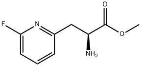 METHYL(2S)-2-AMINO-3-(6-FLUOROPYRIDIN-2-YL)PROPANOATE Structure