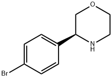 (3S)-3-(4-bromophenyl)morpholine 구조식 이미지