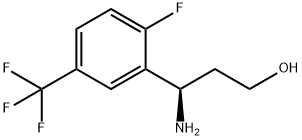 (3R)-3-AMINO-3-[2-FLUORO-5-(TRIFLUOROMETHYL)PHENYL]PROPAN-1-OL Structure