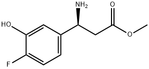 METHYL (3S)-3-AMINO-3-(4-FLUORO-3-HYDROXYPHENYL)PROPANOATE Structure