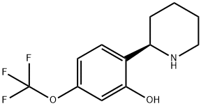 2-((2R)(2-PIPERIDYL))-5-(TRIFLUOROMETHOXY)PHENOL Structure