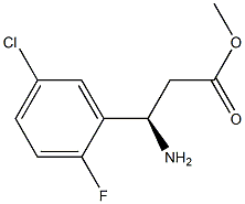 METHYL (3R)-3-AMINO-3-(5-CHLORO-2-FLUOROPHENYL)PROPANOATE Structure